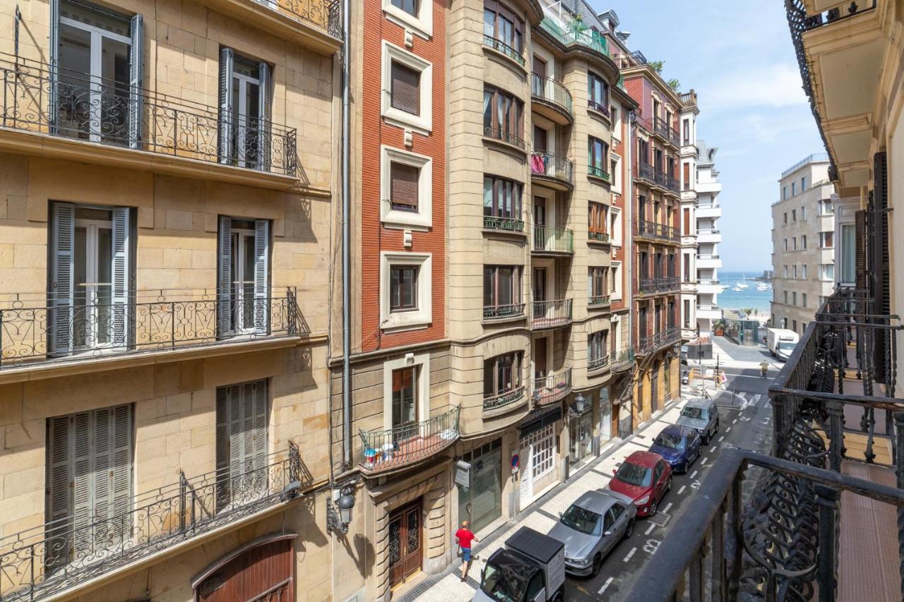 La Concha Cozy Balcony Apartment By Cisan Rentals San Sebastián Dış mekan fotoğraf